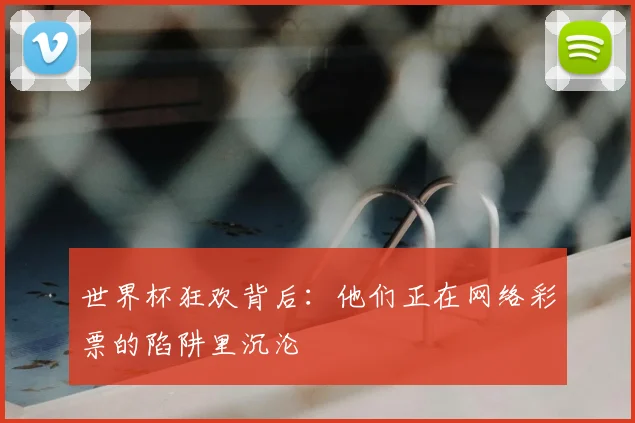世界杯狂欢背后:他们正在网络彩票的陷阱里沉沦